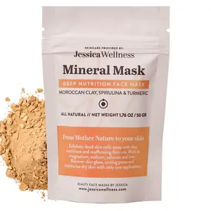 Mineral Facemask Deep Nutrition Morrocan Clay Spirulina Turmeric
