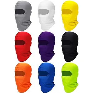 9pcs Ski Mask, for Men Full Face Cover Sun Protection Cooling, Balaclava Neck Gaiter Clothing Scarf Bandana