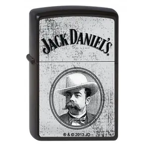 Zippo Lighter Jack Daniel's Image Black Matte American Made Whiskey with Lifetime Warranty Unique Conversation Starter