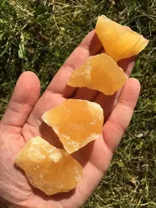 Raw Orange Calcite (Sizes .5" to 5") - Orange Calcite - Rough Orange Calcite - Healing Crystals - Natural Orange Calcite - Positive Energy