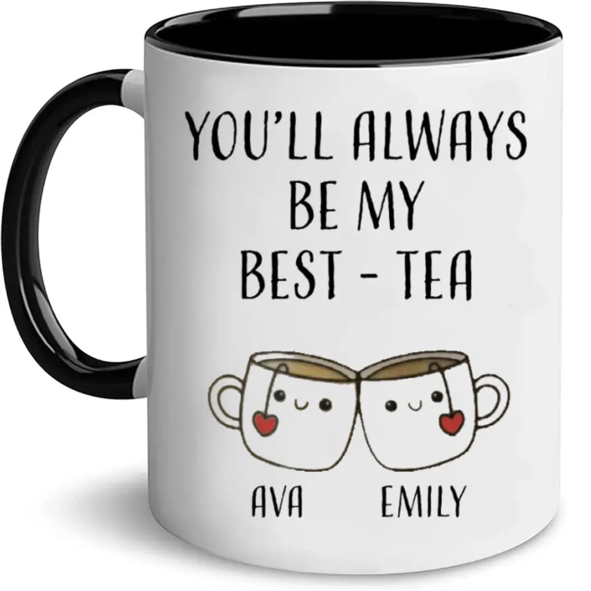 Personalized Best Friend Mug - Unique Bestie Gift for Birthdays and Holidays, Custom Friendship Cup, Choose 11 or 15oz Ceramic Design