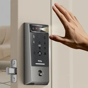 TCL Palm Smart Lock, Keyless Entry with Built-in Doorbell, App Control, Auto Lock, Rechargeable Battery, for Home Security