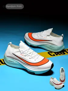 Unisex White-Gray Versatile Streamline Platform Casual Shoes, Sports Shoes, Light Trendy Multi-Wear Style, Streamline Decor Detail + Platform Structure, Strong Style Adaptability & Sleek Design, Ideal for Daily Social & Leisure Styling