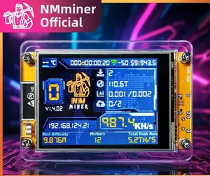 NM 2.8" Touch Screen Development Board with Acrylic Case & NM Firmware Ver. 1.8.27 for BTC Stats-keeping with USB Type-C Cable Connection & 1000 KH/s Hash Rate