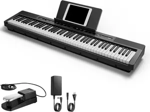 Donner DEP-16 Piano Keyboard Digital Electric 88 Key Full Size Weighted with Power Supply