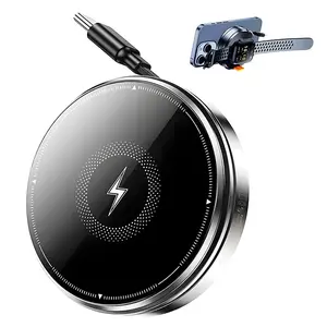 3 in 1 Heat Dissipation of Telescopic Wire Magnetic Wireless Charging Station for iPhone 17 16 15 14 13 12 Pro Max Plus Watch & Airpods,Samsung,Designed for Travel