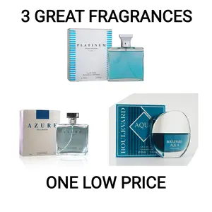 3 GREAT MENS FRAGRANCES - 3.4OZ EACH - MEN'S COLOGNE SET