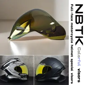 Nbtk Motorcycle Helmet Visor, Universal Day & Night Use, Sun Protection Goggles, Full-Face Helmet Special Visors, 1 Piece
