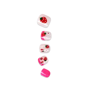 Impress Kids No Glue Fake Press On Nails - Hop & Joy | Design, Red & Pink, Kids, Squoval, Manicure