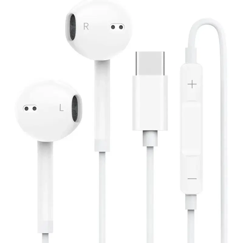 For Apple iPhone 15 16 17 Pro Max Earphones Headphones Bluetooth Wired Handsfree
