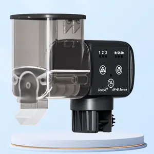 PureFlow Aqua Automatic Fish Feeder for Aquarium: Auto Fish Food Dispenser with Timer for Small Tank Betta Turtle - Battery Vacation Self Feeding for Flakes