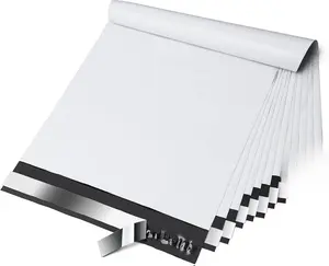 Poly Mailers 10x13 Inch 100 Pack,Shipping Bags for Clothing,Strong Adhesive Mailing Envelopes,Heavy Duty Self Seal Plastic Postal Return Package Bags for Books Accessories Business,White