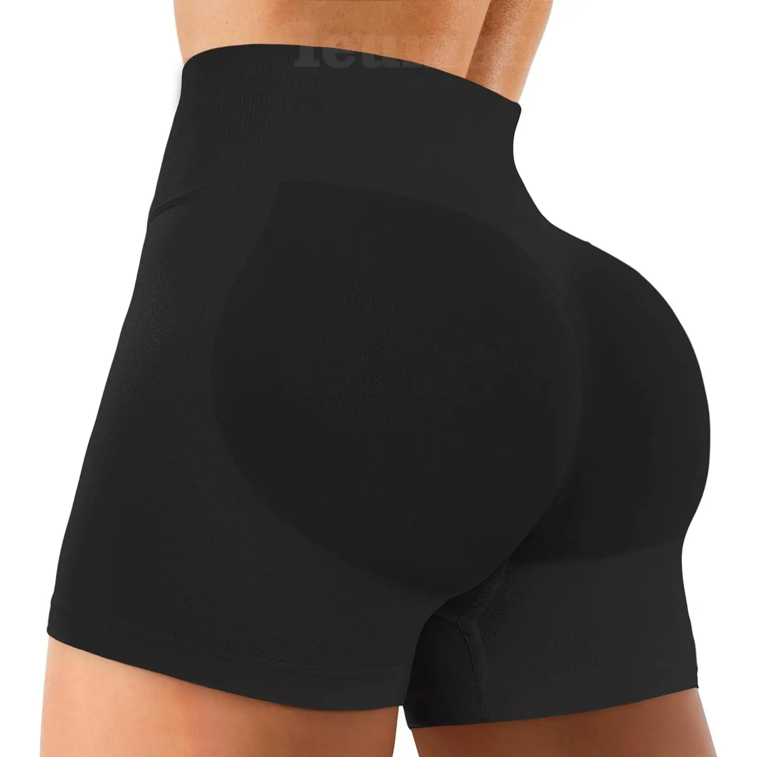 Amplify Womens Seamless Scrunch Shorts Workout Shorts Gym Shorts Contour Shorts 5" High Waisted Running Yoga Shorts