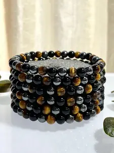 Fashionable Stone Decor Beaded Bracelet for Women & Men, Style for Party, Daily Clothing Decor, Trendy All-match & Exquisite Jewelry for Birthday Gift, Beads Bracelets