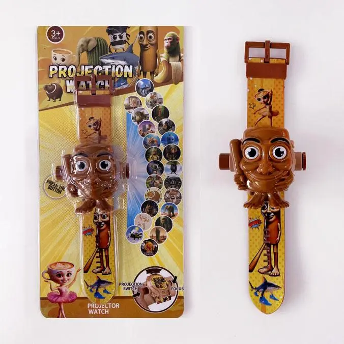 Tung Tung Tung Sahur Kids Digital Projection Watch with 24 Projection Images, Adjustable Cartoon Strap, Fun Toy Gift for Boys and Girls Ages 3+