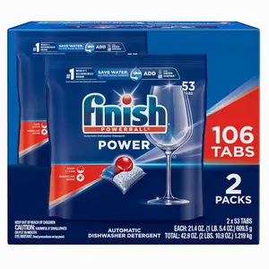 Finish Power Dishwasher Detergent Tabs, 106 ct.