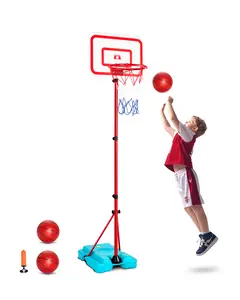 VEVOR Kids Basketball Hoop,  Height Adjustable, Portable Basketball Court with Fillable Base, Indoor and Outdoor Backyard Sport Game, Toddler Basketball Toys for Kids 3-8 Years Old, Boys and Girls