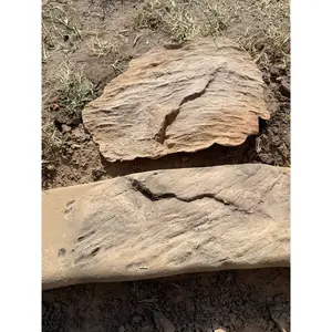 Natural Moss Rock Concrete Stamp- realistic Stone Texture for Decorative Curbing & Vertical concrete