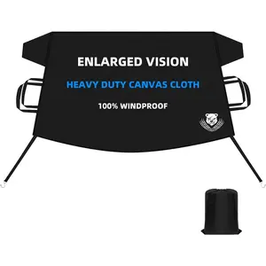 Windshield Cover for Ice and Snow,Heavy Duty 600D Oxford Fabric,Snow Windshield Cover for ,, SUV,MPV,Van,Standard Winter Frost Hails Windshield Protector Blanket,X-Large,72/57Wx50D Inch