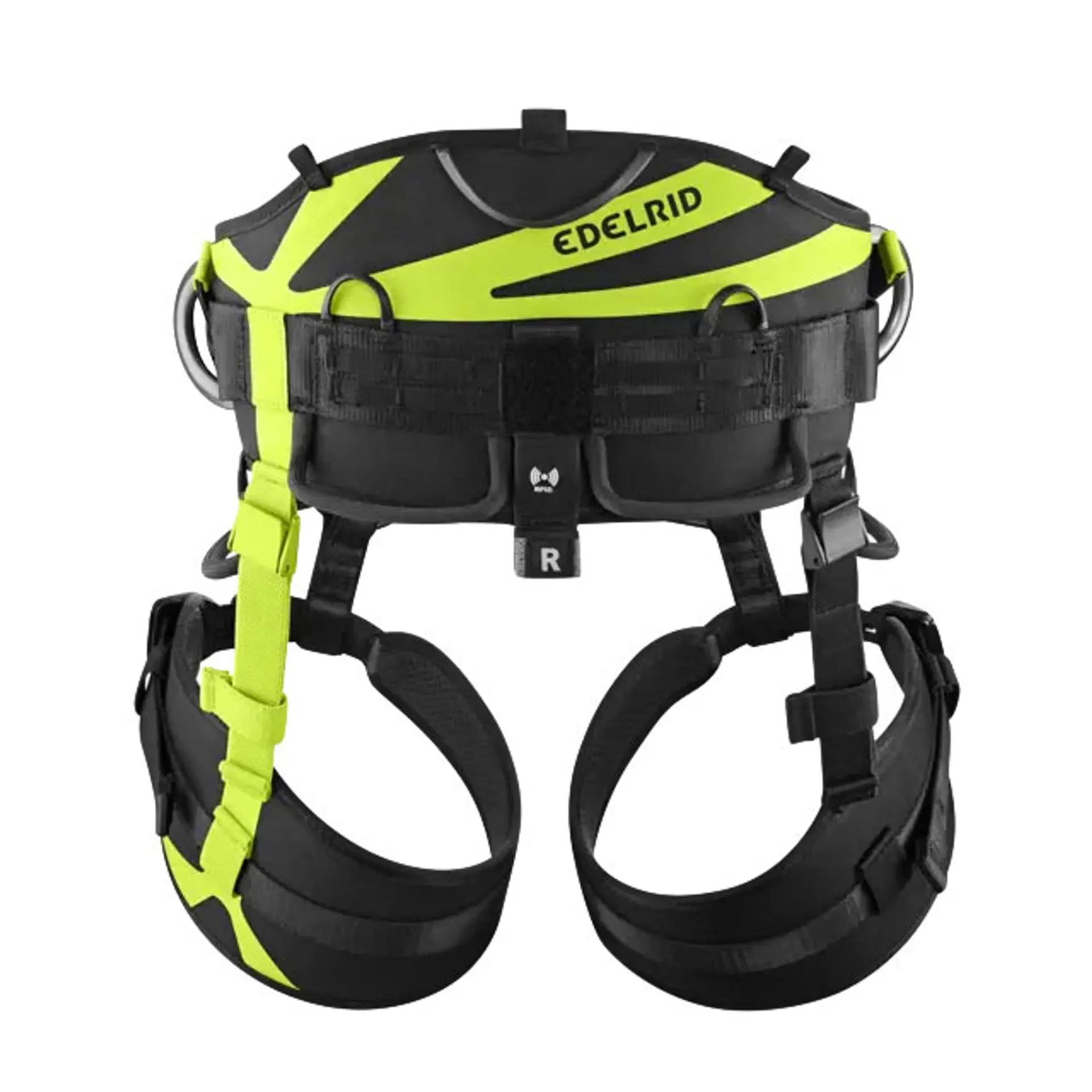 Edelrid TreeRaptor Climbing Harness for Adults, Size 2, 4 Large Gear Loops, Comfortable Fit, Double Lock Buckles, Easy To Put On And Take Off, Non-Restrictive Fit, Padding On The Back And Hips, Stretchy Waist Belt, Triple Lock, Vcr Strap