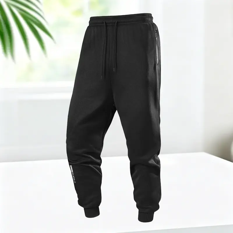 Solid-color drawstring jogger pants — versatile sweatpants for everyday casual wear, suitable for daily leisure and outdoor sports.