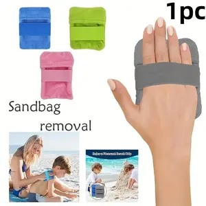 Summer Beach Sand Remover, Holiday Beach Sand Bag, Outdoor Sand Cleaning Gloves, Sand Brush Set (4 Colors Available)