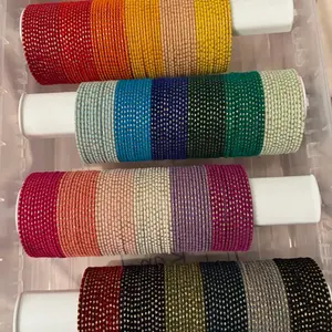 Velvet dotted bangles