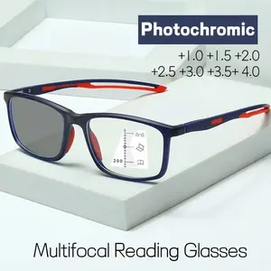 Progressive Multifocal Glasses New Trendy Photochromic Near and Far 3 in 1  Eyeglasses for Men Sport Reading Presbyopia Eyewear