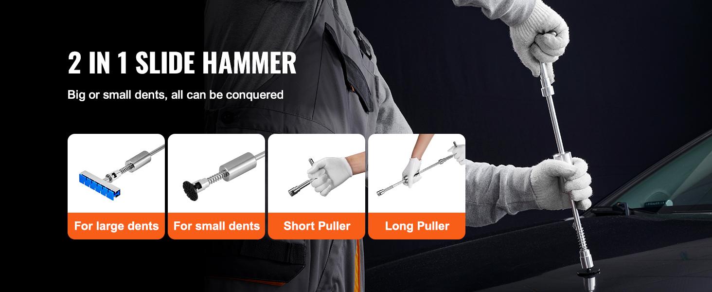 VEVOR Car Body Dent Puller Bridge Lifter Tool Paintless Hail Remover Repair Kit VEVOR Car Body Dent Puller Bridge Lifter Tool Paintless Hail Remover Repair Kit