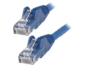 StarTech.com N6LPATCH6BL 6ft (1.8m) CAT6 Ethernet Cable - LSZH (Low Smoke Zero Halogen) - 10 Gigabit 650MHz 100W PoE RJ45 UTP Network Patch Cord Snagless w/Strain Relief - Blue CAT 6, ETL Verified (N6LPATCH6BL)