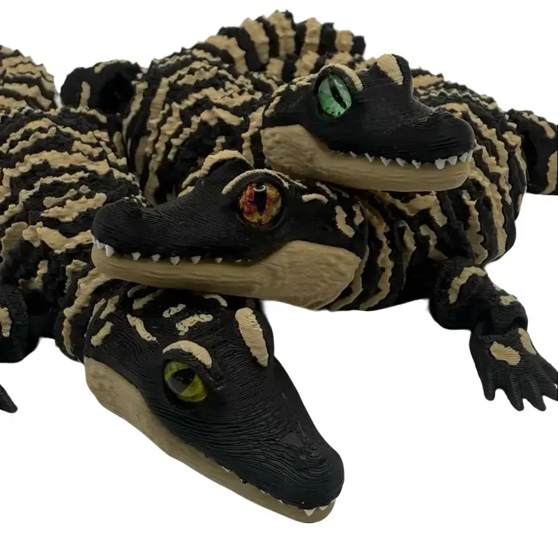 Articulated Baby Alligator – Premium 3D Printed Flexi Gator