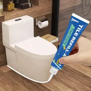 Toilet Sealant, Toilet Sealant for Kitchen & Bathroom Toilet, Floor Waterproof Silicone Sealant, Mold Resistant Strong Sealant, Shrinkage and Crack Prevention