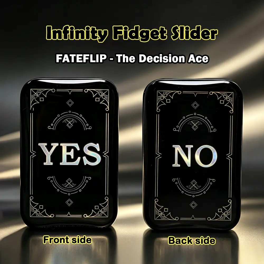 Infinity Fidget Slider FATEFLIP Oracle Slider EDC Magnetic Mechanical Fidget Toy Stress Relief Toy Desk Toy Decision Maker