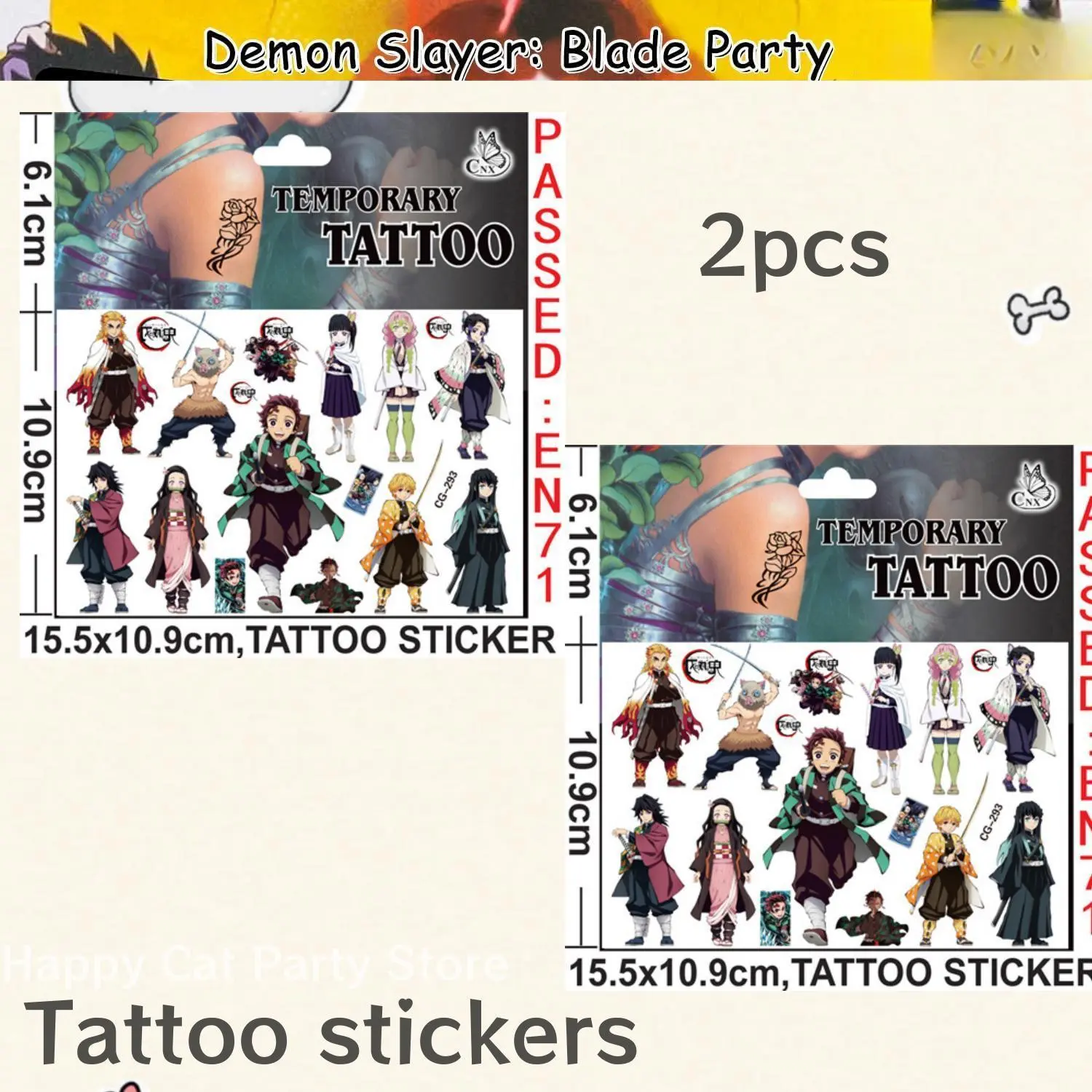 Tattoo sticker-2pcs
