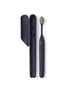 Philips One Battery Toothbrush by Sonicare Midnight Navy Blue with Travel Case and AAA Battery Included for Travel Convenience