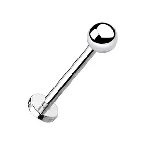 G23 Titanuim 16G Extra Long Flat Back Labret Studs Monroe Lip Tongue Rings Dimple Cheek Piercing Jewelry 14mm 16mm
