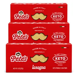 Keto Lasagna – 20g Protein, 7g Net Carbs | Pete’s Protein Pasta