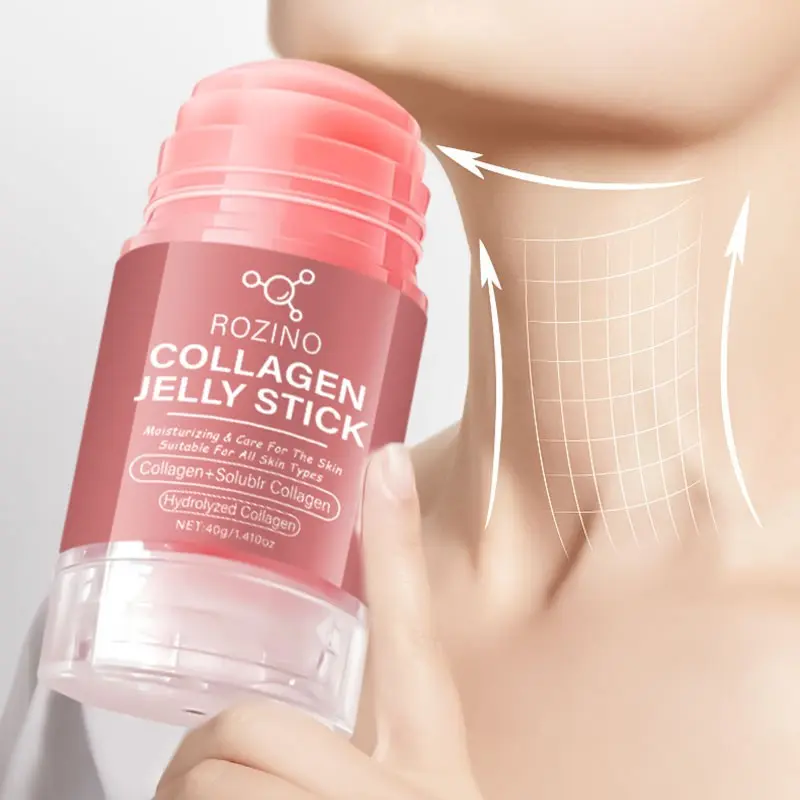 Triple Collagen Jelly Stick, Moisturizing Face and Body Balm, Moisturizer for All Skin Types, Soluble Collagen + Hydrolyzed Collagen, Hydrating, Hydrate, Non-Greasy, Daily Moisturizer Stick