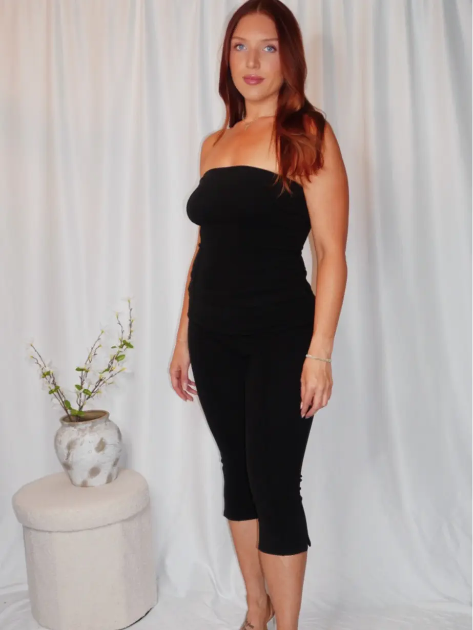Cassidy capri tube top set