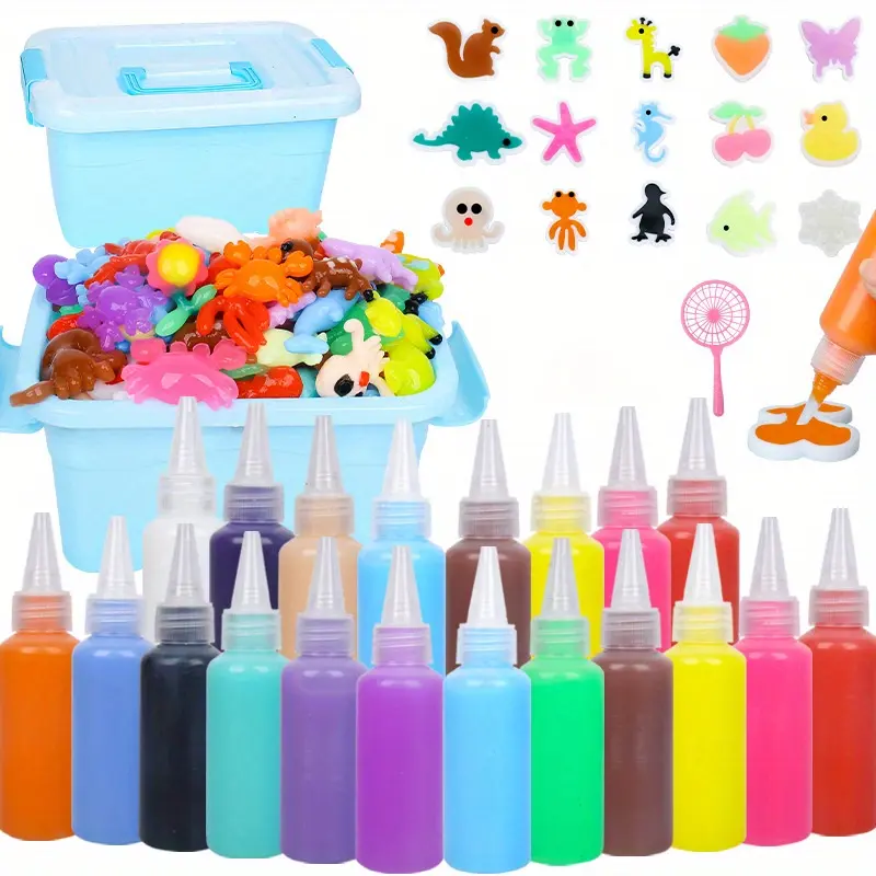 Magic Water Elf Toy Kit Aqua Fairy Water Gel Kit Teach Children Color Coordination Water Pets Ideal Birthday Gifts For Kids Creative Handmade Playset Colorful Gel Beads Interactive Toys For Party Family Gathering And Daily Leisure Play