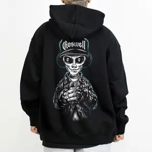Eazy E.T. Alien For Men , Chicano Style, Chicano Clothing, Lowrider, Homies, Gangster, Mexican Clothing Hoodie