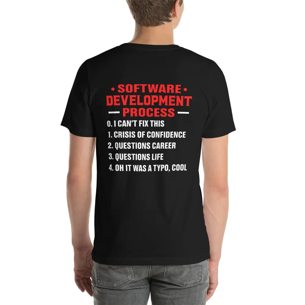 Software Development Process V1 - Unisex t-shirt ( Back Print )
