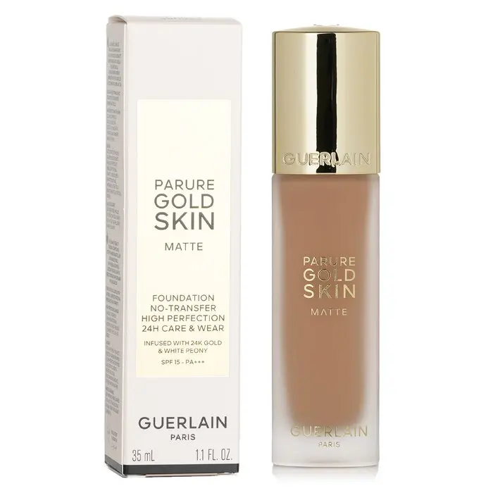 Guerlain Parure Gold Skin Matte Cosmetic Foundation, Makeup with SPF15 UV Sun Protection - #3N Neutral, 35ml/1.1oz
