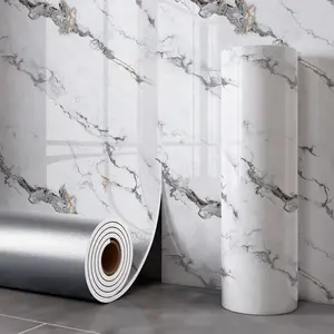 Aozey Marble Wall Sticker Roll, Self-Adhesive Wallpaper, Peel and Stick Wall Panel, Detachable Vinyl, Marble Backsplash Wallpaper, Kitchen & Bathroom Countertops