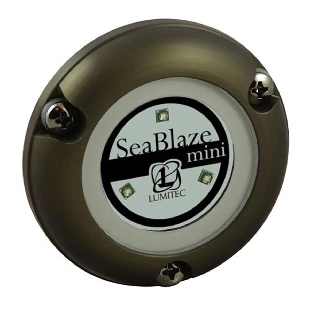 Lumitec Seablaze Mini White Underwater Light (2 Pack, Pair Pack) - 700 High-Lumen Compact Light for Aquatic Pet Small Tanks, Dinghies, 10-30vdc, 12vdc/24vdc Amperage, Color Rendering Index:70-75, SKU:101245