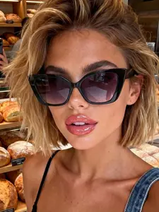 Unisex Cat Eye Sunglasses, Boho Style, All-Season Accessory, Perfect for Travel, Beach, Music Festivals, Outdoor Activities
