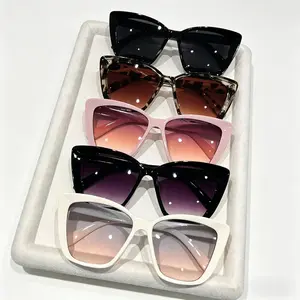 Women's 4/5-Pack Trendy Cat Eye Sunglasses Set, Large Frame Unique Stylish Sports Eyewear, Ideal for Daily Wear & Street Photography, Women's Sunglasses outdoorfun summerwins,summerwins