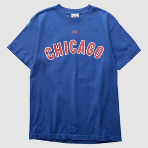 Chicago Cubs Majestic 2000s T-Shirt - Blue - S