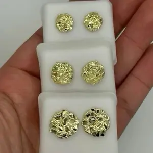 Gold Nugget Earrings