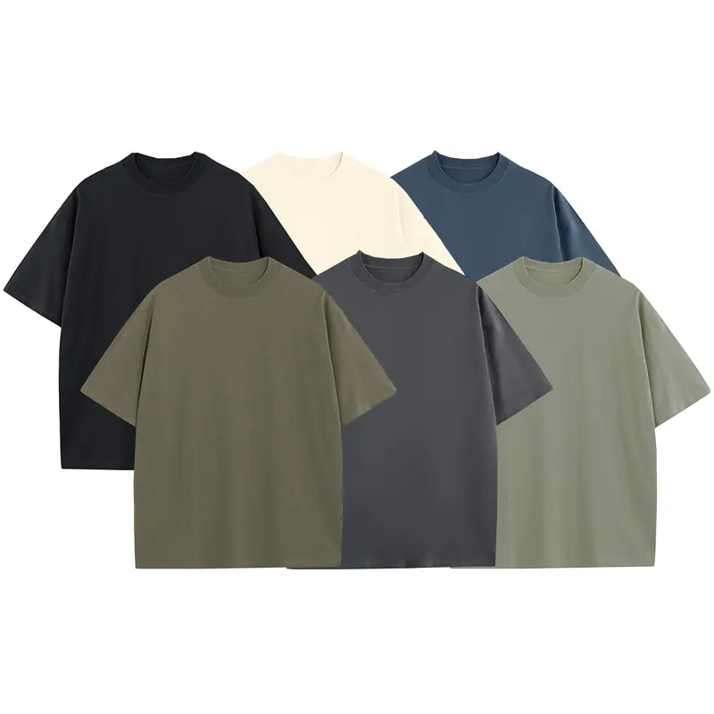 Men’s Multi-Pack Heavyweight 100% Cotton Drop Shoulder Fashion Tees